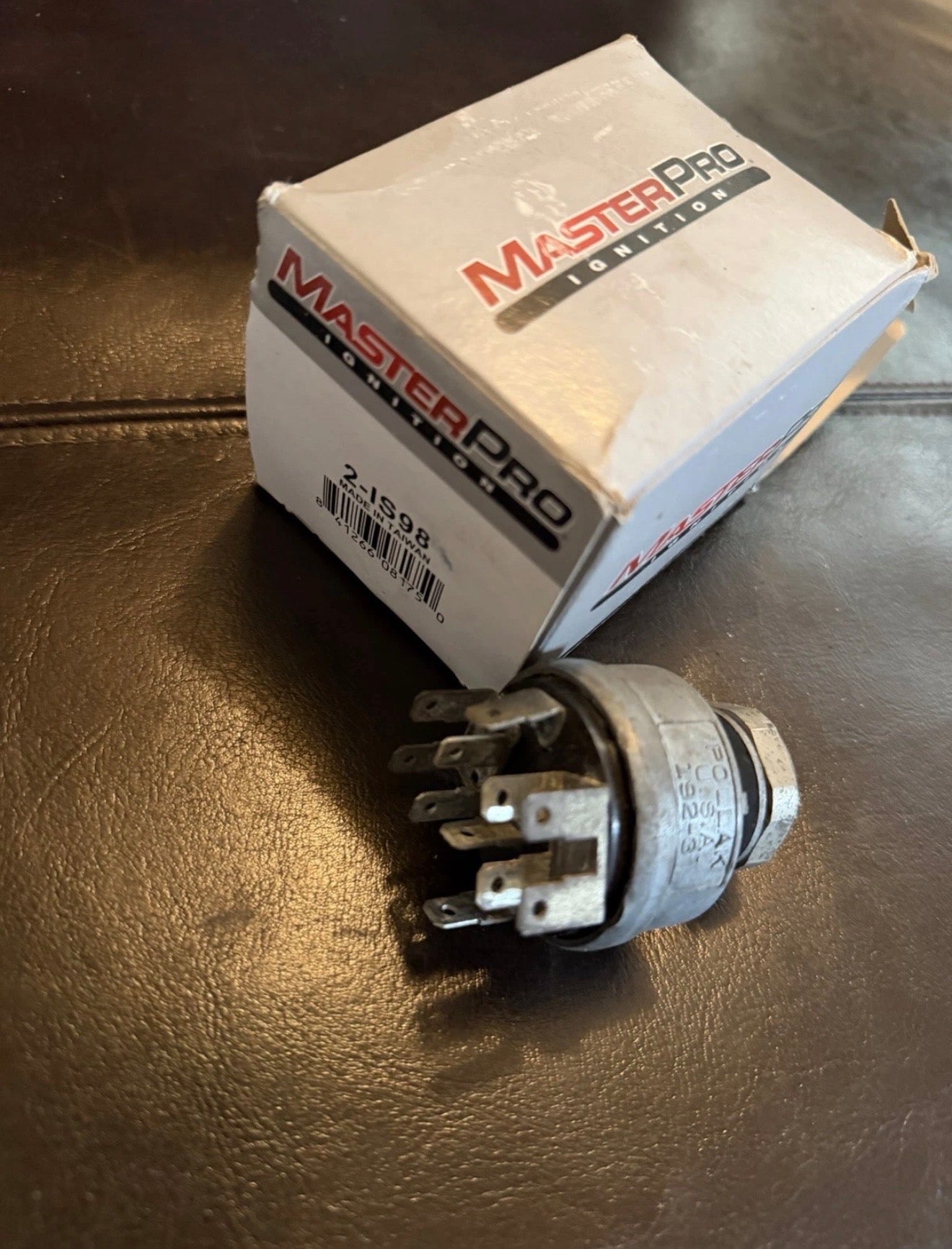 MasterPro Ignition Switch with an integrated lock cylinder.