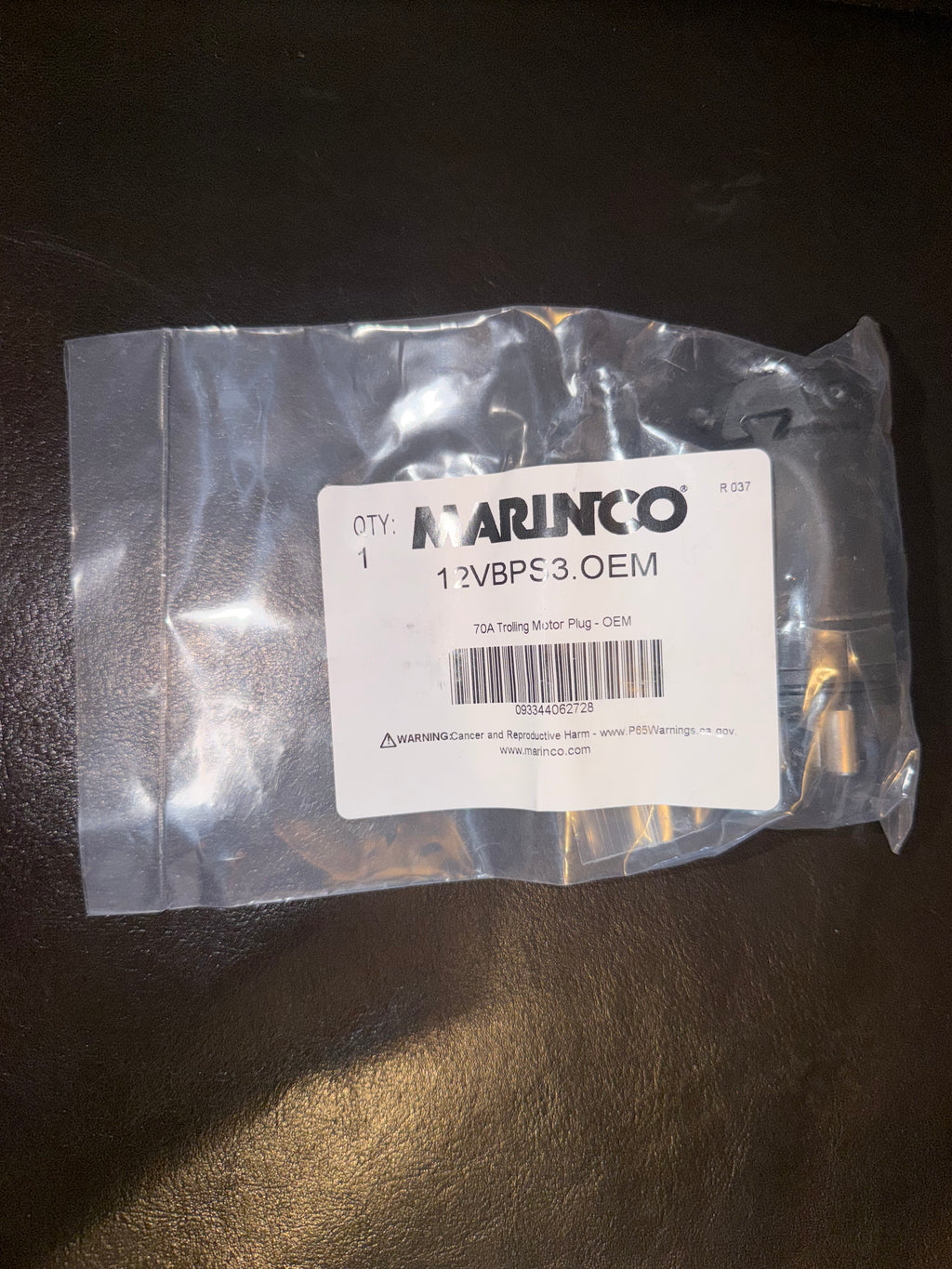 Marinco 12VBPS3.OEM 70A Trolling Motor Plug | 12V 24V 36V 48V Male Power Plug NEW
