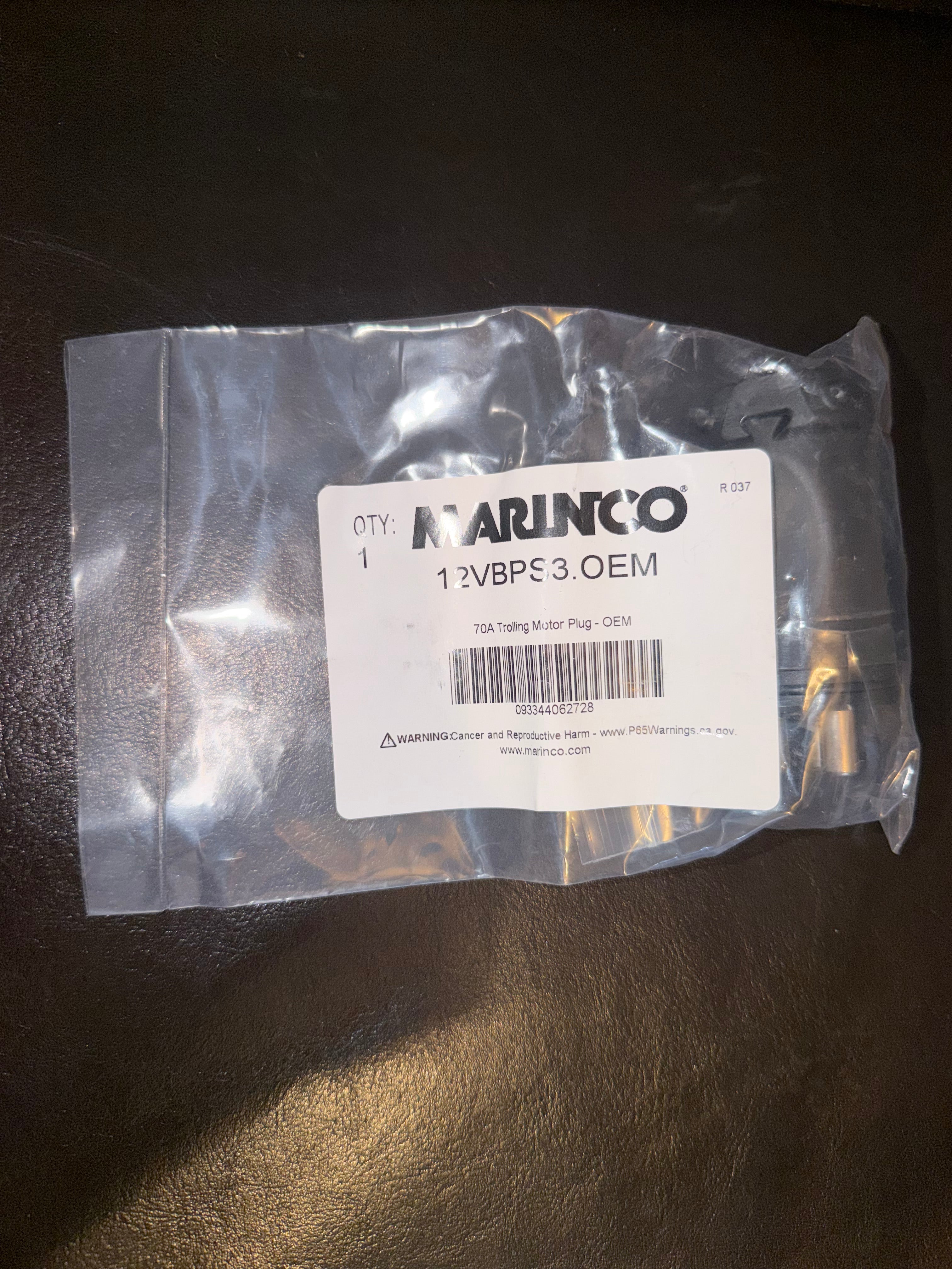 Marinco 12VBPS3.OEM 70A Trolling Motor Plug | 12V 24V 36V 48V Male Power Plug NEW