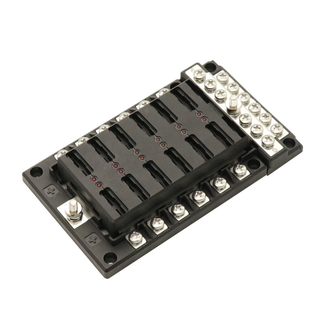Vehicle And Boat LED Light Stud Connection Fuse Box Seat