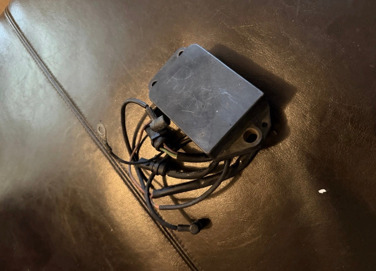 Outboard Power Pack (CDI Unit), likely for a Johnson or Evinrude motor.