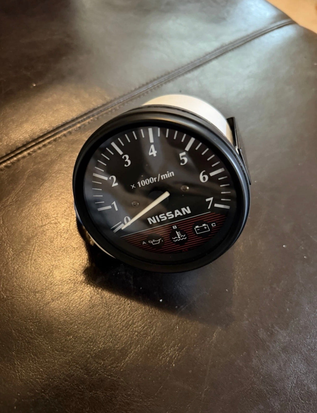 Nissan Marine Tachometer with integrated warning indicators
