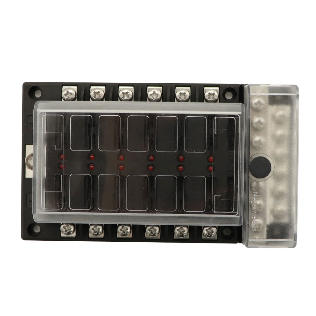 Vehicle And Boat LED Light Stud Connection Fuse Box Seat