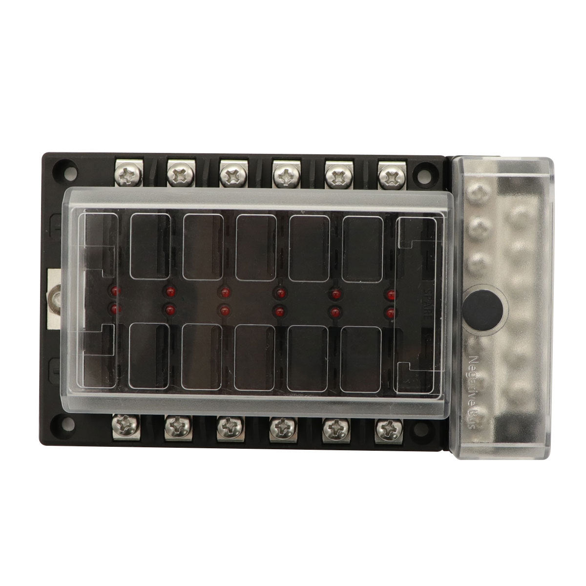 Vehicle And Boat LED Light Stud Connection Fuse Box Seat